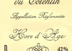 Ancienne étiquette du Calvados de la Cidrerie Hérout