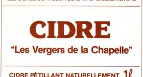 Ancienne étiquette du Cidre de la cidrerie Hérout